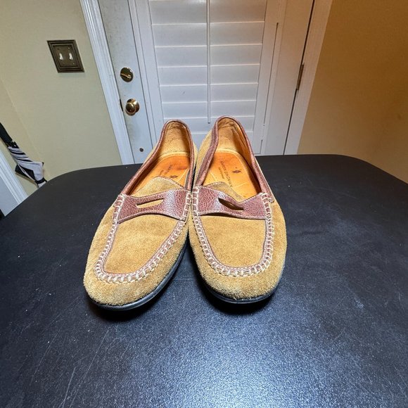Martin Dingman size 9 suede/leather countrywear slipon driving loafers - Picture 12 of 13